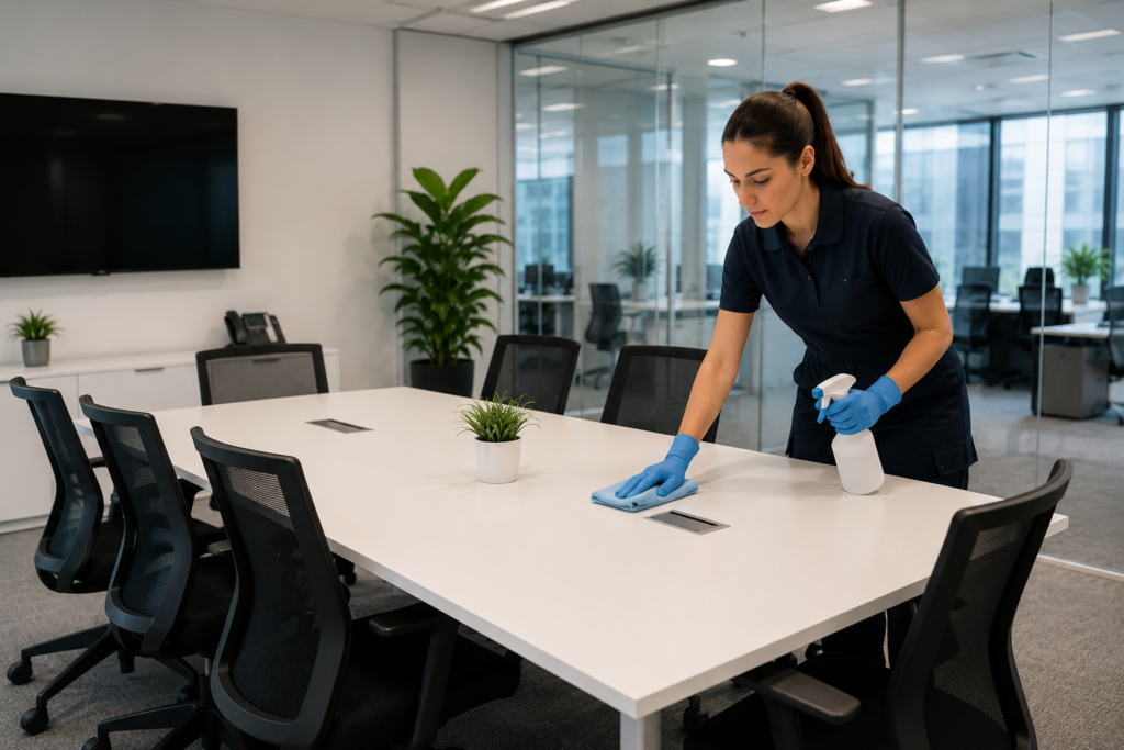  Limpieza de oficinas y despachos en zona de cocina u office