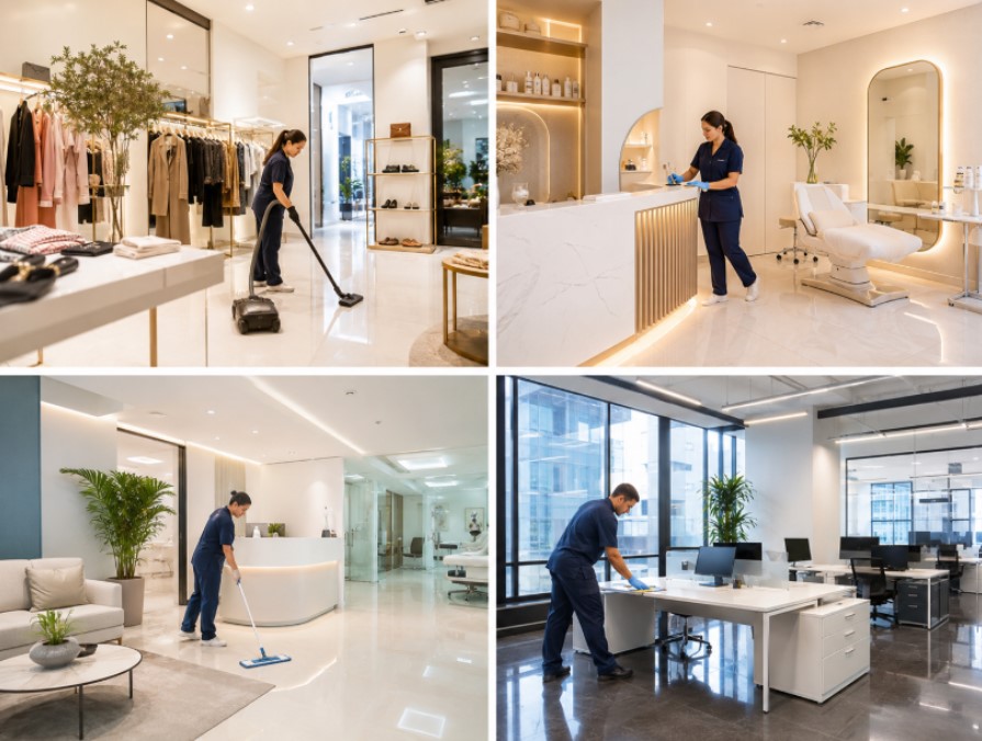 Servicios de limpieza profesional adaptados a distintos tipos de negocios y locales comerciales 
